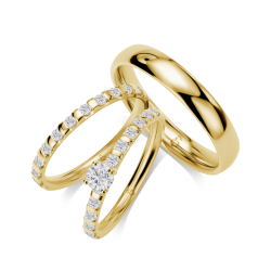 Eksklusive Vielsesringe Elegance A16F