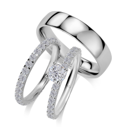 Eksklusive Vielsesringe Elegance A21F