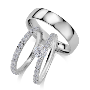 Eksklusive Vielsesringe Elegance A21F