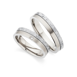 Vielsesringe Titanium og Carbon 4102