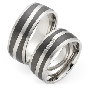 Vielsesringe Titanium og Carbon 4290