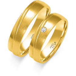 Forgyldte Vielsesringe Simply Love B109F