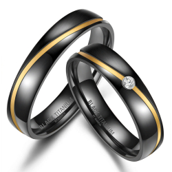 Eksklusive Vielsesringe Black Titanium BT01