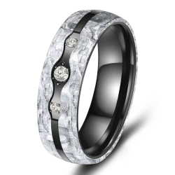 Eksklusive Vielsesringe Black Titanium BT-11