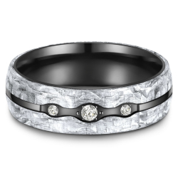 Eksklusive Vielsesringe Black Titanium BT-11