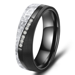 Eksklusive Vielsesringe Black Titanium BT-12