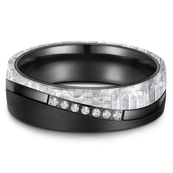 Eksklusive Vielsesringe Black Titanium BT-12