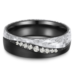 Eksklusive Vielsesringe Black Titanium BT-13