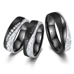Eksklusive Vielsesringe Black Titanium BT-13