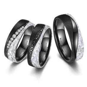 Eksklusive Vielsesringe Black Titanium BT-13