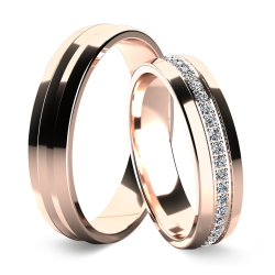 Eksklusive Vielsesringe Diamond Dreams B008-3