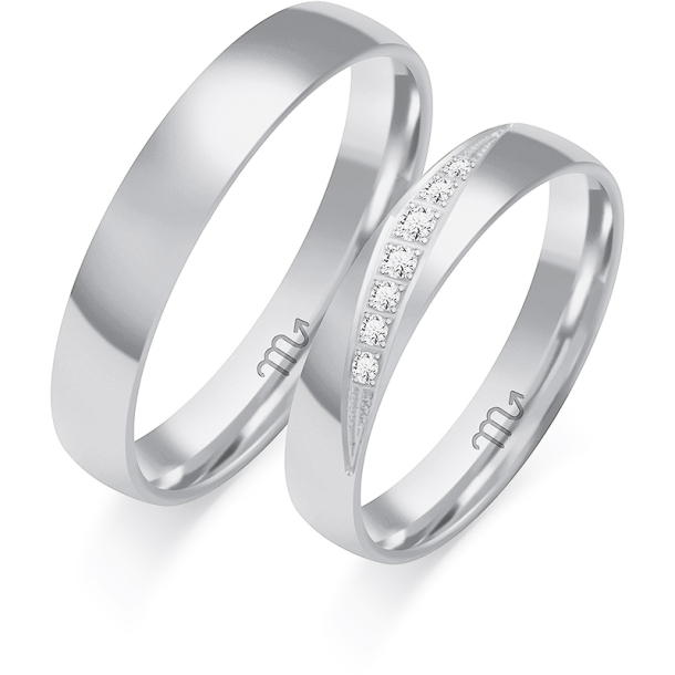 Eksklusive Vielsesringe Simply Love Silver C124S