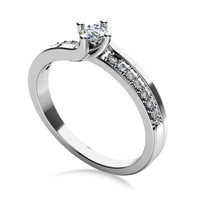 Forlovelsesring Dreams Hvidguld C29h