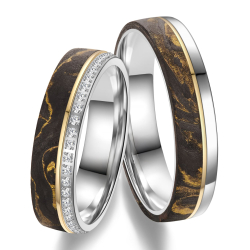 Eksklusive Vielsesringe Black Line CA10