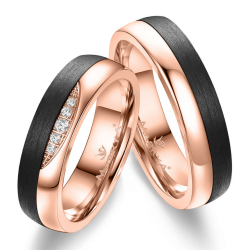 Eksklusive Vielsesringe Black Line CA12-3