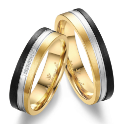 Eksklusive Vielsesringe Black Line CA13-4