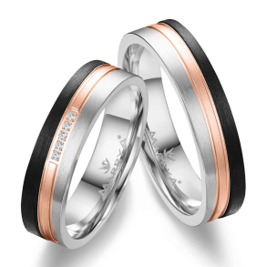 Eksklusive Vielsesringe Black Line CA13-7