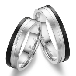 Eksklusive Vielsesringe Black Line CA13-2