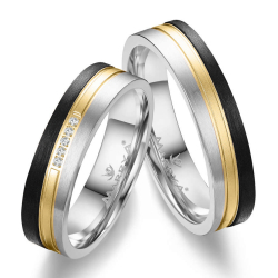 Eksklusive Vielsesringe Black Line CA13-5