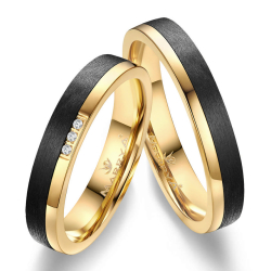 Eksklusive Vielsesringe Black Line CA14-1