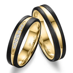 Eksklusive Vielsesringe Black Line CA16-1