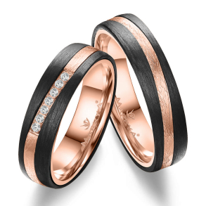 Eksklusive Vielsesringe Black Line CA17-3