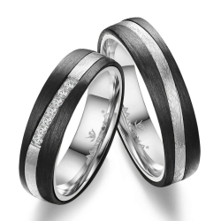 Eksklusive Vielsesringe Black Line CA17-2
