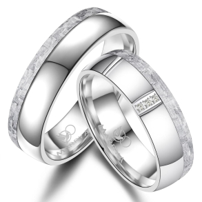 Vielsesringe Rustfri St�l og Carbon CA23