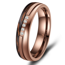 Eksklusive Vielsesringe Carbon Bronze CB01