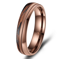 Eksklusive Vielsesringe Carbon Bronze CB01
