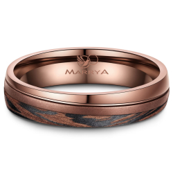 Eksklusive Vielsesringe Carbon Bronze CB01