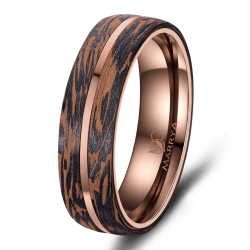 Eksklusive Vielsesringe Carbon Bronze CB02