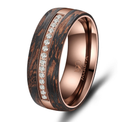 Eksklusive Vielsesringe Carbon Bronze CB03