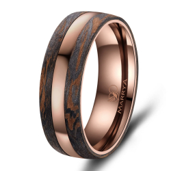 Eksklusive Vielsesringe Carbon Bronze CB03