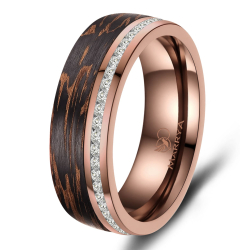 Eksklusive Vielsesringe Carbon Bronze CB04