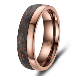 Eksklusive Vielsesringe Carbon Bronze CB04