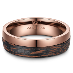 Eksklusive Vielsesringe Carbon Bronze CB04