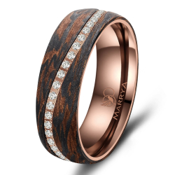 Eksklusive Vielsesringe Carbon Bronze CB05