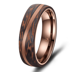 Eksklusive Vielsesringe Carbon Bronze CB05