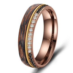 Eksklusive Vielsesringe Carbon Bronze CB06