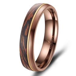 Eksklusive Vielsesringe Carbon Bronze CB06