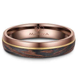 Eksklusive Vielsesringe Carbon Bronze CB06