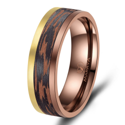 Eksklusive Vielsesringe Carbon Bronze CB07