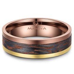 Eksklusive Vielsesringe Carbon Bronze CB07
