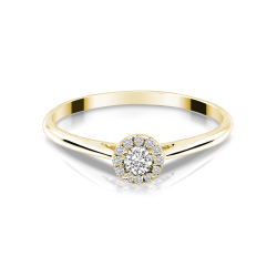 Forlovelsesring Solitaire 14 karat Guld D01 - Flere Varianter