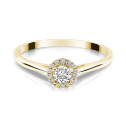 Forlovelsesring Solitaire 14 karat Guld D01 - Flere Varianter