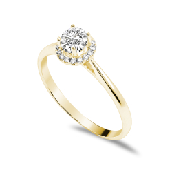 Forlovelsesring Solitaire 14 karat Guld D01 - Flere Varianter