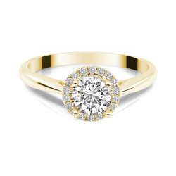 Forlovelsesring Solitaire 14 karat Guld D01 - Flere Varianter