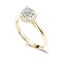 Forlovelsesring Solitaire 14 karat Guld D01 - Flere Varianter