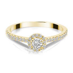 Forlovelsesring Solitaire 14 karat Guld D02 - Flere Varianter